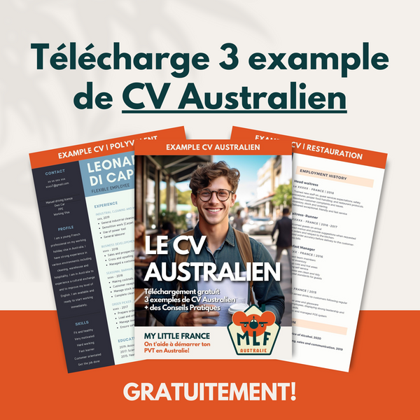 Télécharge 3 exemples de CV Australiens