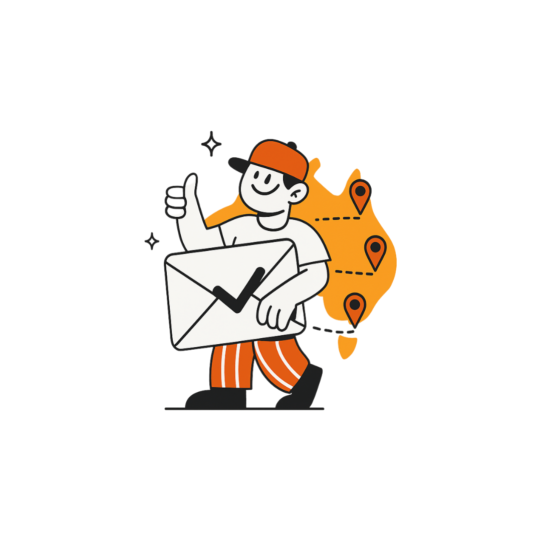 Reçois ton courrier partout en Australie