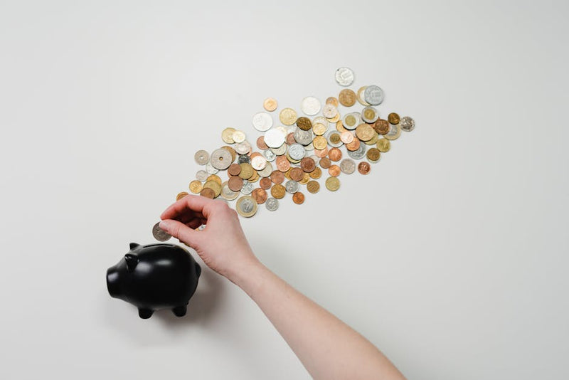 piggy bank with Australian dollar coins savings concept